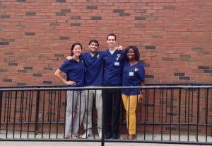 The Sex Ed by Brown Med executive board. From left: Dorothy Liu MD'17, Kunal Sindhu MD'17, Michael Yacovelli MD'17, Naomi Adjei MD'17. (Not pictured: Vinay Rao MD'17).