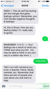 ON CALL: Automated texts from iDove may help troubled teens cope.