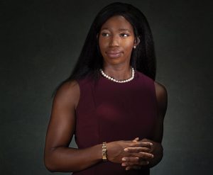 SERVICE ORIENTED: Uzoamaka Okoro is one of three military women at the Warren Alpert Medical School. “My whole life has been making commitments,” she says.