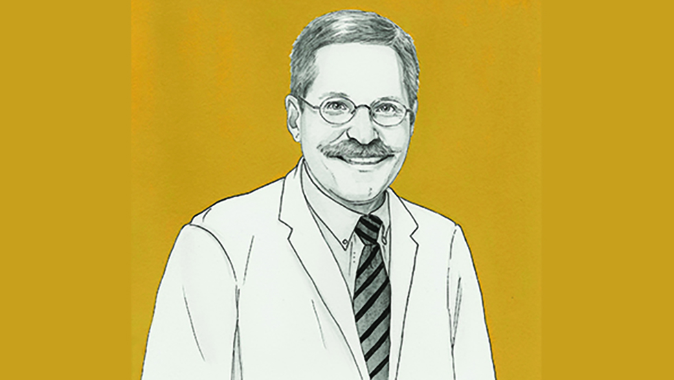 illustration of Leonard Mermel