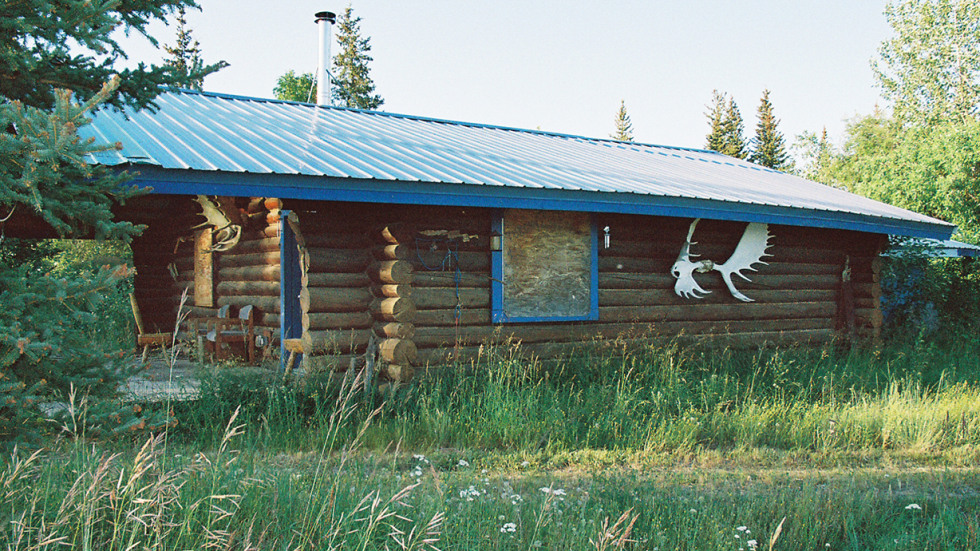 exterior of home along the Yukon River.