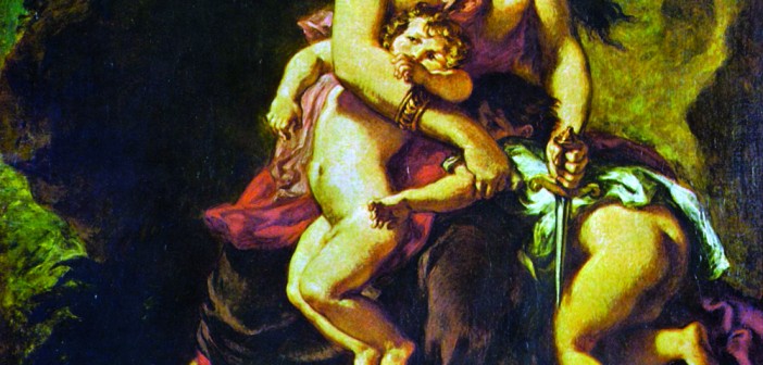 Eugene DeLaCroix, Medea About to Kill her Children, 1838