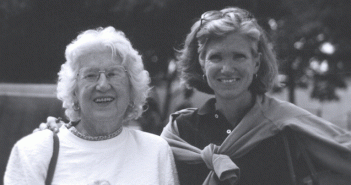 Jacy Worth, right, says her mother, Peg Jusyk, capped a long life of service, discovery, and engagement by donating her body to medical education. (Courtesy of Worth Family)