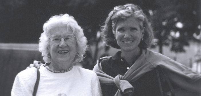 Jacy Worth, right, says her mother, Peg Jusyk, capped a long life of service, discovery, and engagement by donating her body to medical education. (Courtesy of Worth Family)