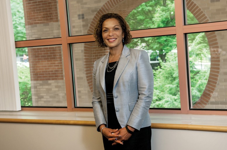 Phyllis Dennery received the Distinguished Alumni Award from the Office of the Dean of the Howard University College of Medicine, which recognizes distinction in leadership, teaching, clinical care, and research. Photo by William Murphy / Lifespan