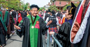 Dean Jack A. Elias, MD, at Commencement 2016. Photo by David delPoio