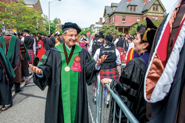 Dean Jack A. Elias, MD, at Commencement 2016. Photo by David delPoio