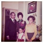 Born Globetrotter: This family photo was taken in Buenos Aires when Cineas, front, was about 8, during her father’s two-year term at the Haitian Embassy there.
