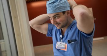 Joseph Carnevale MD'17 plans to be a neurosurgeon. On Match Day, March 17, he will find out where that career will begin. Photo by Nicholas Dentamaro
