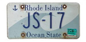 True original: A native Rhode Islander, Sharkey has her grandpa’s plate (John Sharkey, born 1917) on her minivan.