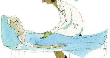 The Burden of Knowledge: A resident grapples with death, as a doctor and as a daughter. Illustration by Blair Thornley.