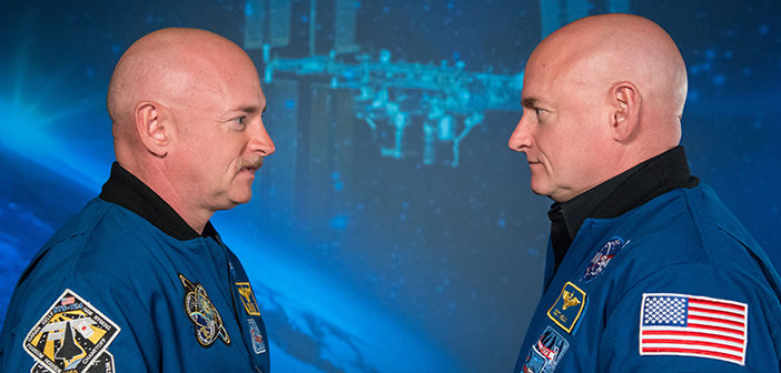 Astronaut Scott Kelly spent a year on the International Space Station while his identical twin, former astronaut Mark Kelly, remained on Earth as part of the NASA Twins Study. Photo courtesy of NASA